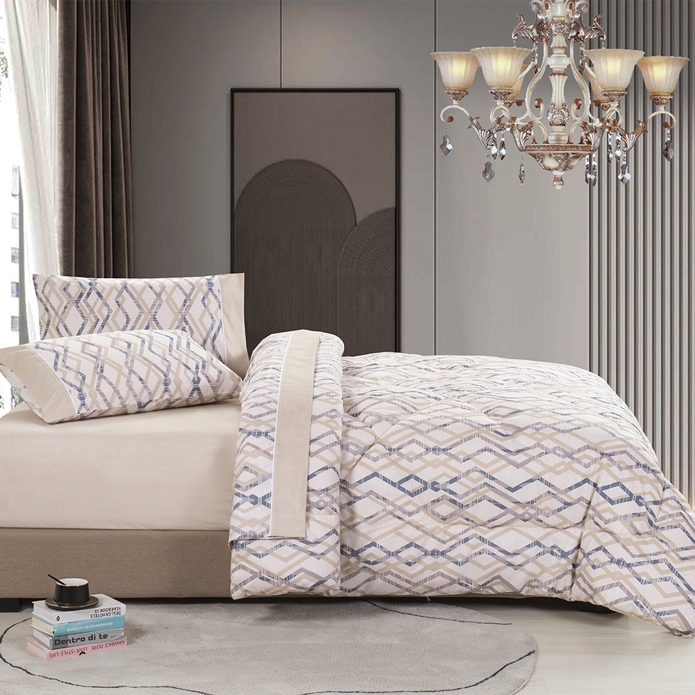 99.99 ٪ پلی استر 85GSM کامل Twill چاپ شده 5 رایانه شخصی مجموعه راحت