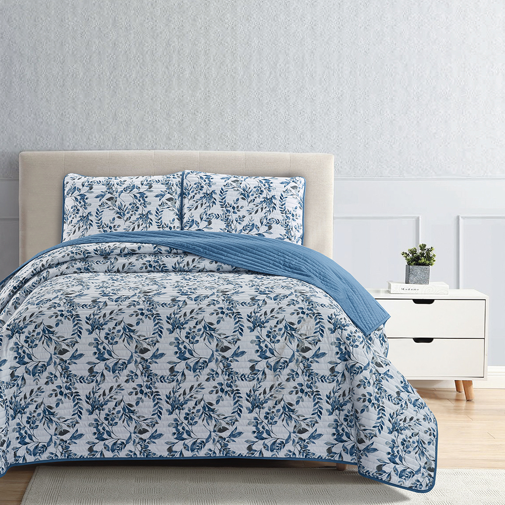 99.99 ٪ پوشش تختخواب لحاف چاپی پلی استر مجموعه 3 قطعه